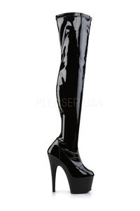 Pleaser ADORE-3000 Platform Boot in Black Patent