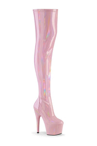 Pleaser ADORE-3000HWR Exotic Boot in Pink Patent from SexyShoes.com