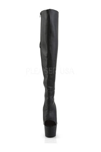 Pleaser ADORE-3019 Platform Boot in Black Faux Leather
