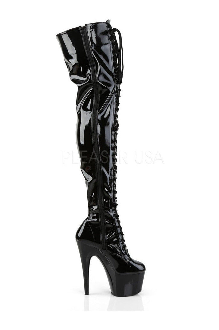Pleaser ADORE-3023 Platform Boot in Black Patent