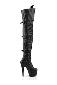 Pleaser ADORE-3028 Platform Boot in Black Faux Leather