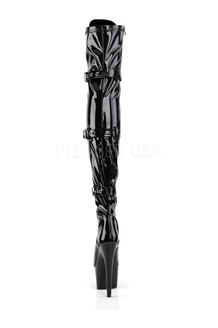 ADORE-3028 Platform Boot | Black Patent-Pleaser-Thigh Boots-SEXYSHOES.COM