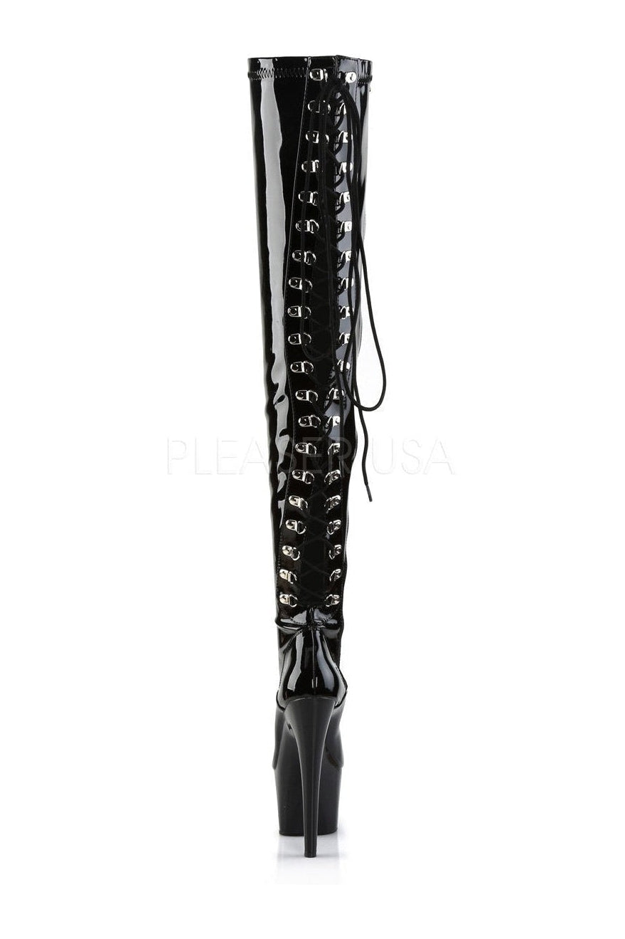 Pleaser ADORE-3063 Platform Boot in Black Patent