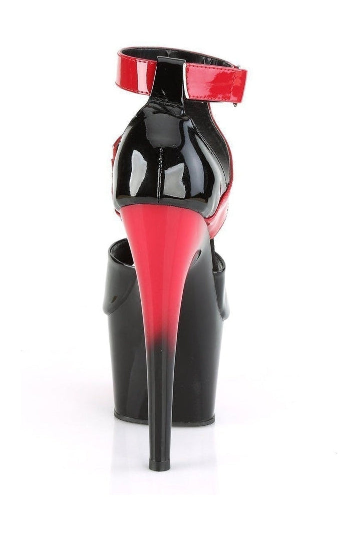 ADORE-700-16 Stripper Sandal | Black Patent-Pleaser