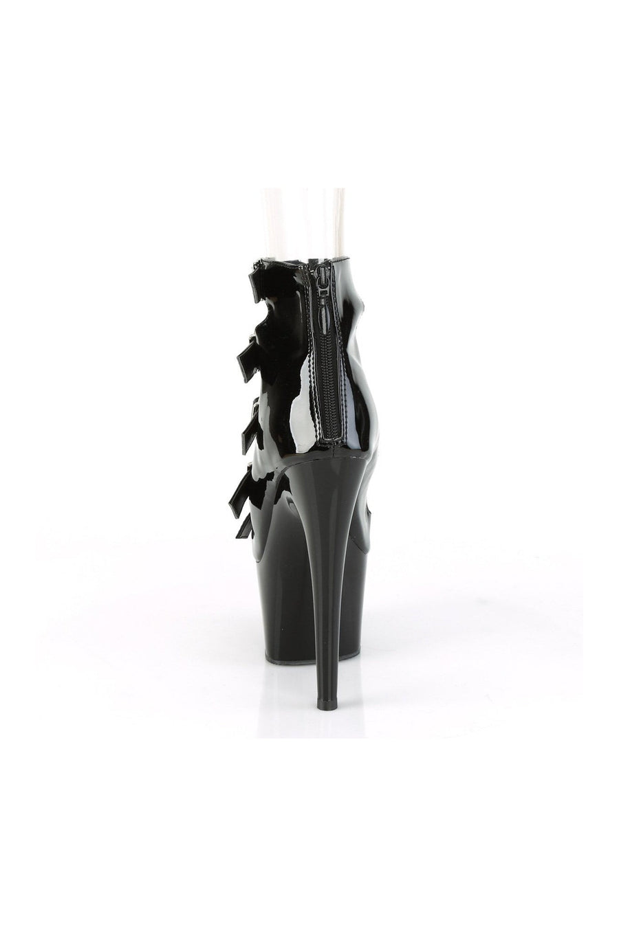 Pleaser ADORE-700-33 Exotic Ankle Boot in Black Patent