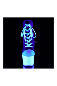 Pleaser ADORE-700SK-02 Platform Ankle Boot in Red Canvas