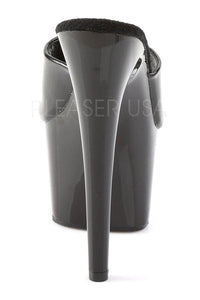 Pleaser ADORE-701 Platform Slide in Black Patent