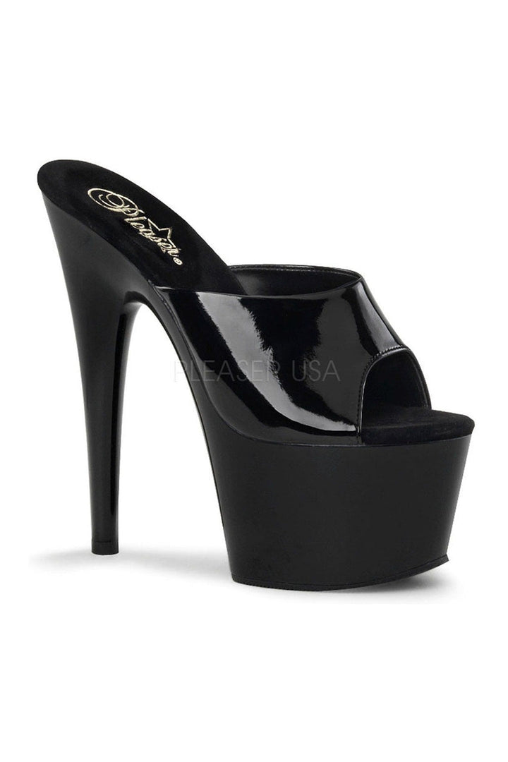 Pleaser Black Slides Platform Stripper Shoes | Buy at Sexyshoes.com