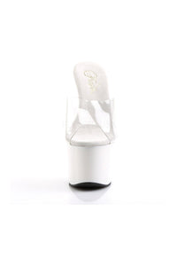 Pleaser ADORE-701 Platform Slide in Clear Vinyl