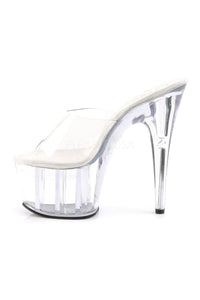 Pleaser ADORE-701 Platform Slide in Clear Vinyl