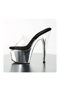 Pleaser ADORE-701 Platform Slide in Clear Vinyl