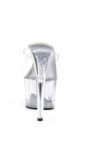 Pleaser ADORE-701 Platform Slide in Clear Vinyl