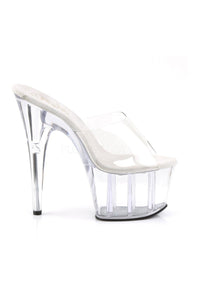 Pleaser ADORE-701 Platform Slide in Clear Vinyl