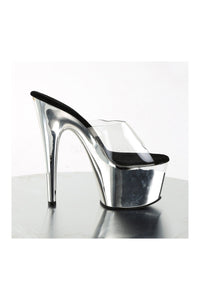 Pleaser ADORE-701 Platform Slide in Clear Vinyl