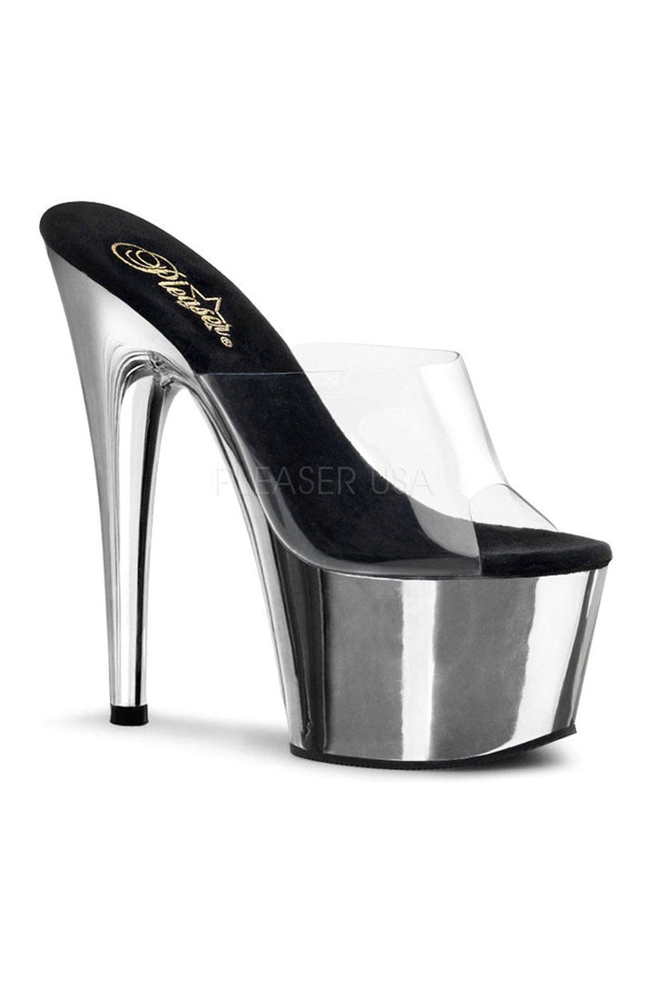 Pleaser Clear Slides Platform Stripper Shoes | Buy at Sexyshoes.com