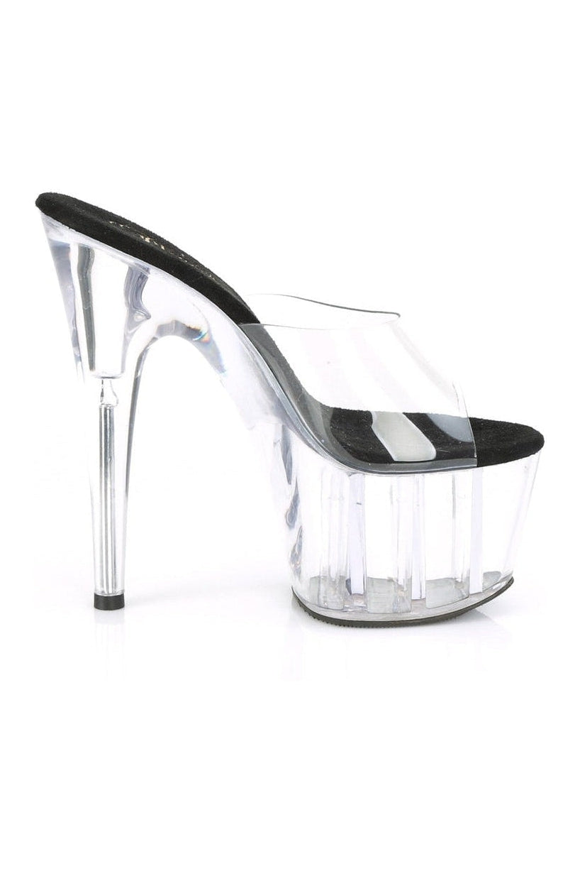 Pleaser ADORE-701 Exotic Slide in Clear Vinyl