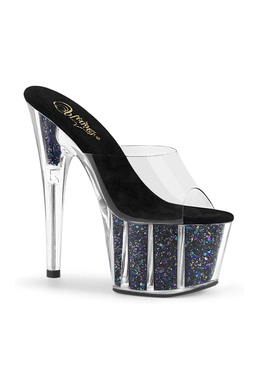 ADORE-701CG Stripper Slide | Clear Vinyl-Slides-Pleaser-Clear-5-Vinyl-SEXYSHOES.COM