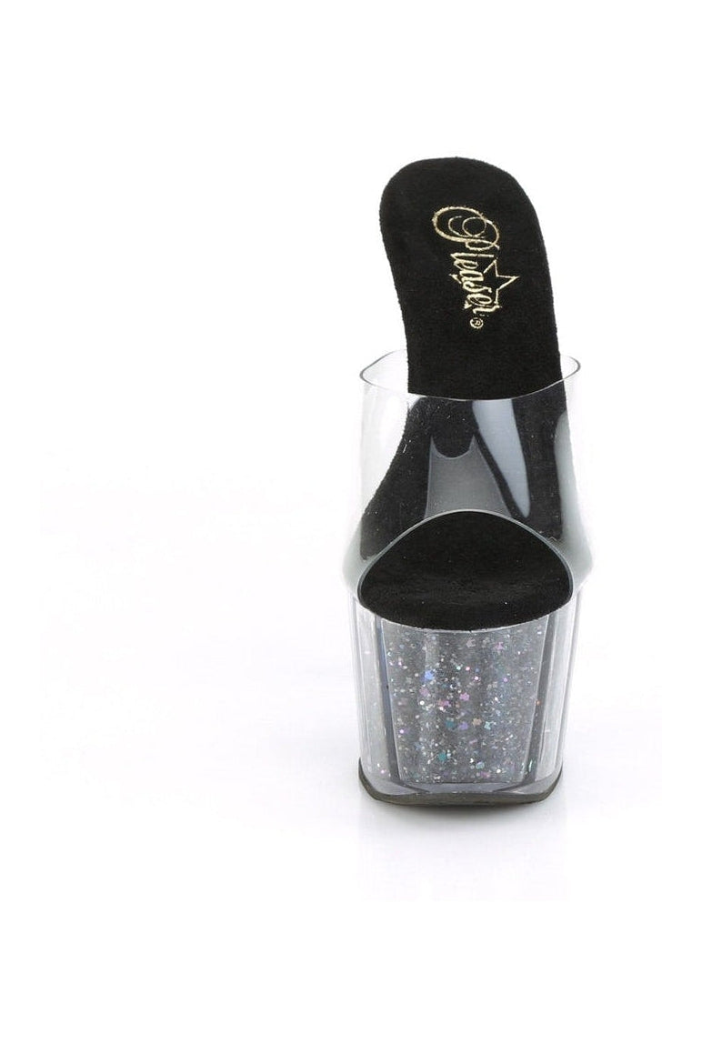 ADORE-701CG Stripper Slide | Clear Vinyl-Slides-Pleaser-SEXYSHOES.COM