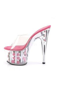Pleaser ADORE-701FL Platform Slide in Clear Vinyl