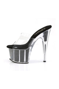 Pleaser ADORE-701G Platform Slide in Black Vinyl