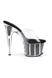 Pleaser ADORE-701G Platform Slide in Black Vinyl