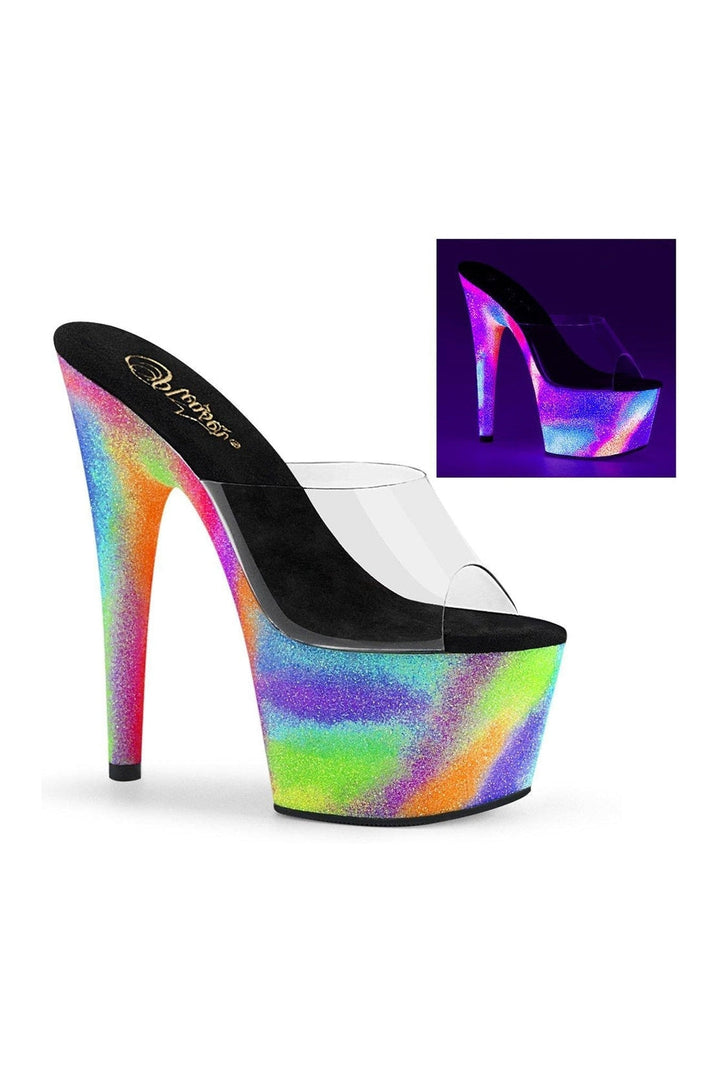 ADORE-701GXY Stripper Slide | Clear Vinyl-Slides-Pleaser-Clear-11-Vinyl-SEXYSHOES.COM