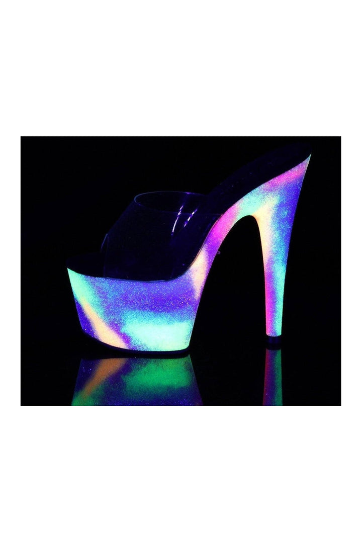 ADORE-701GXY Stripper Slide | Clear Vinyl-Slides-Pleaser-SEXYSHOES.COM