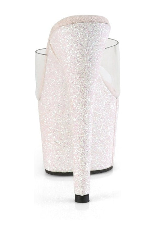 Pleaser ADORE-701HMG Exotic Slide in Clear Vinyl