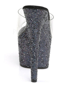 Pleaser ADORE-701LG Platform Slide in Black Vinyl