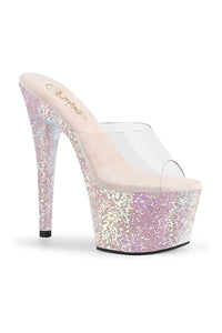 Pleaser ADORE-701LG Exotic Slide in Clear Vinyl from SexyShoes.com