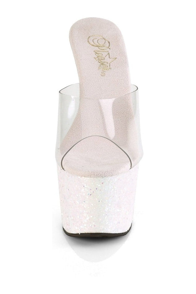 ADORE-701LG Stripper Slide | Clear Vinyl-Slides-Pleaser-SEXYSHOES.COM