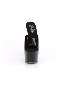 Pleaser ADORE-701N Exotic Slide in Black Faux Leather