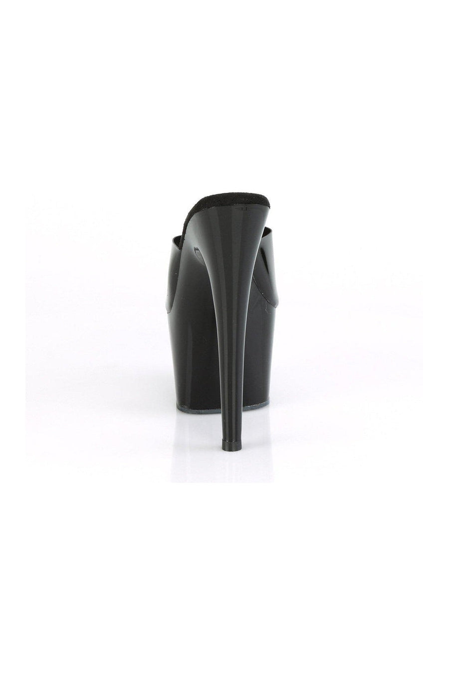 Pleaser ADORE-701N Exotic Slide in Black Faux Leather