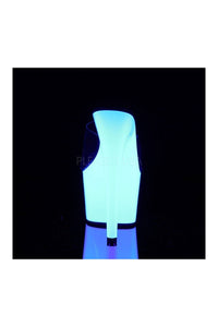 Pleaser ADORE-701UV Platform Slide in Clear Vinyl