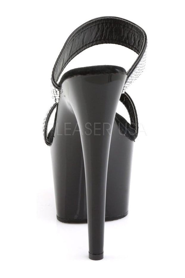 ADORE-702-2 Platform Slide | Black Patent-Pleaser-Slides-SEXYSHOES.COM