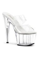 ADORE-702 Platform Slide  | Clear Vinyl