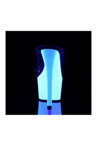 Pleaser ADORE-702UV Platform Slide in Clear Vinyl