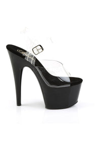 Pleaser ADORE-708 Platform Sandal in Black Vinyl