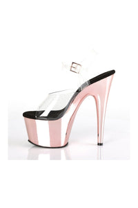Pleaser ADORE-708 Platform Sandal in Clear Vinyl