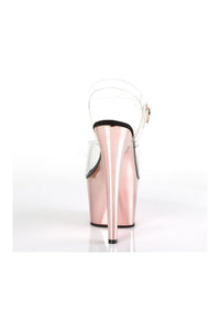 Pleaser ADORE-708 Platform Sandal in Clear Vinyl
