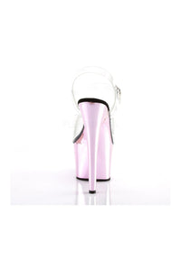 Pleaser ADORE-708 Platform Sandal in Clear Vinyl