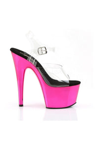 Pleaser ADORE-708 Platform Sandal in Clear Vinyl