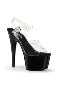 Pleaser ADORE-708 Platform Sandal in Clear Vinyl from SexyShoes.com