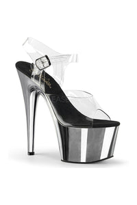 Pleaser ADORE-708 Platform Sandal in Clear Vinyl from SexyShoes.com