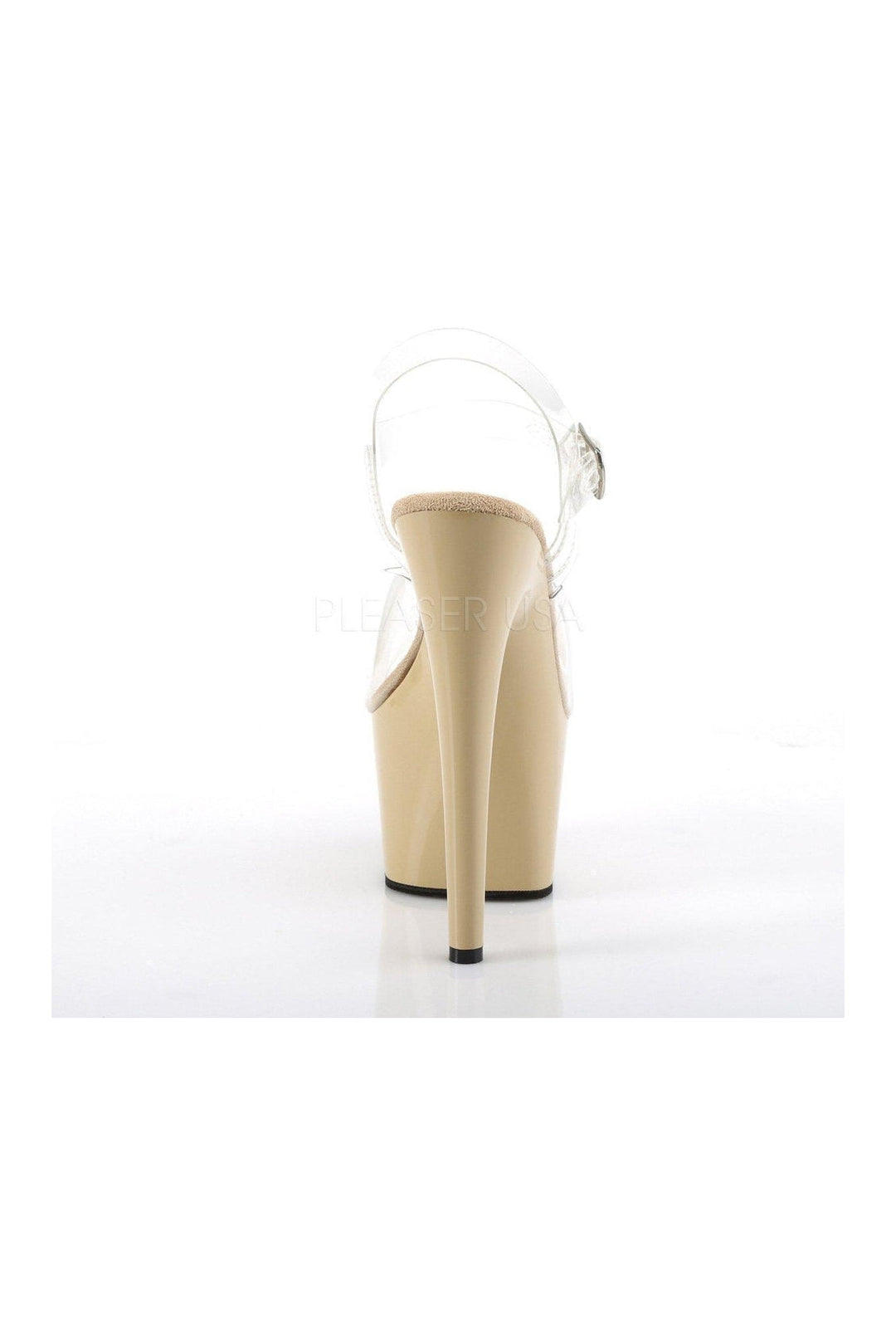 ADORE-708 Platform Sandals | Clear Vinyl-Pleaser-Sandals-SEXYSHOES.COM