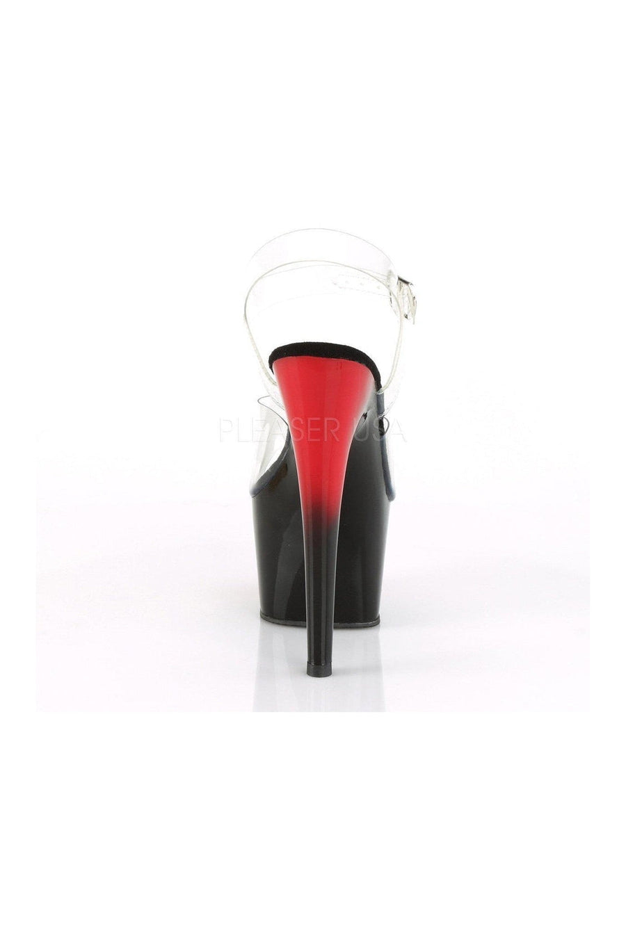 Pleaser ADORE-708BR Platform Sandal in Clear Vinyl