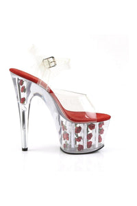 Pleaser ADORE-708FL Platform Sandal in Clear Vinyl
