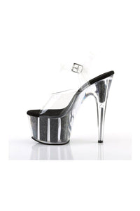 Pleaser ADORE-708G Platform Sandal in Clear Vinyl