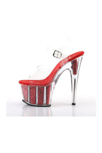 Pleaser ADORE-708G Platform Sandal in Clear Vinyl