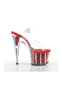 Pleaser ADORE-708G Platform Sandal in Clear Vinyl